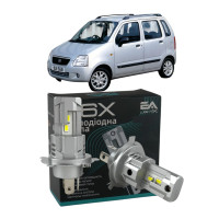 LED лампи Suzuki Wagon R+ 2000- H4 M6X ближнє/дальнє світло (4000Lm 5500K) / Сузукі Вагон Р+ (комплект 2 шт.)