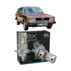 LED лампи Toyota Carina 1981-1984 H4 M6X ближнє/дальнє світло (4000Lm 5500K) / Тойота Каріна (комплект 2 шт.)