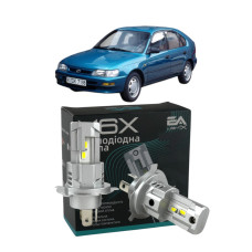 LED лампи Toyota Corolla (E10) 1992-1997 H4 M6X ближнє/дальнє світло (4000Lm 5500K) / Тойота Королла (комплект 2 шт.)