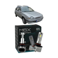LED лампы Toyota Corolla (E11) 1999-2002 HB3 M6X дальний свет (4000Lm 5500K) / Тойота Королла (комплект 2 шт.)