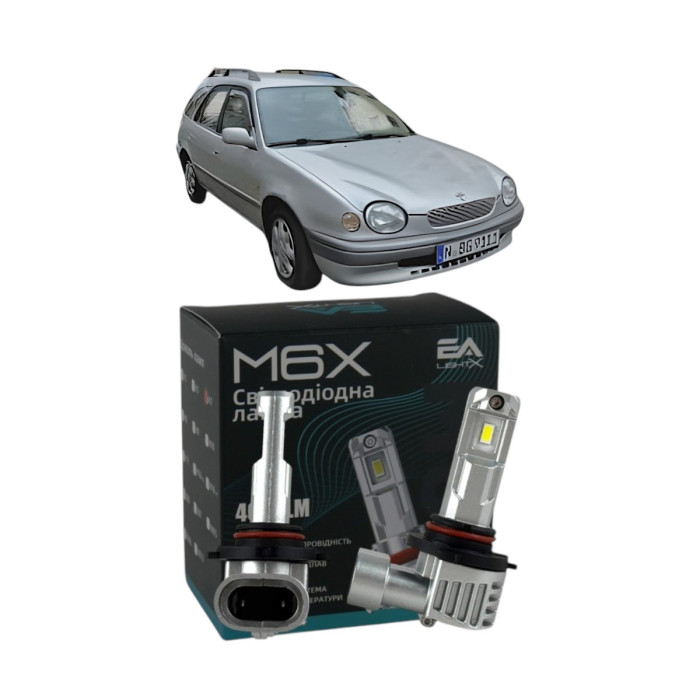 LED лампы Toyota Corolla (E11) 1999-2002 HB3 M6X дальний свет (4000Lm 5500K) / Тойота Королла (комплект 2 шт.)