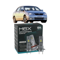 LED лампи Toyota Corolla (E12) 2002- H7 M6X ближнє світло (4000Lm 5500K) / Тойота Королла (комплект 2 шт.)