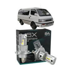 LED лампи Toyota Hiace II 1989-1995 H4 M6X ближнє/дальнє світло (4000Lm 5500K) / Тойота Хайайс (комплект 2 шт.)