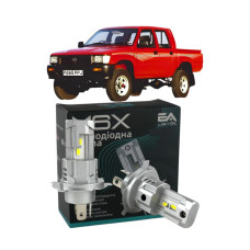 LED лампи Toyota Hilux 1984-1997 H4 M6X ближнє/дальнє світло (4000Lm 5500K) / Тойота Хайлюкс (комплект 2 шт.)
