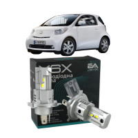 LED лампи Toyota IQ 2009- H4 M6X ближнє/дальнє світло (4000Lm 5500K) / Тойота Iq (комплект 2 шт.)