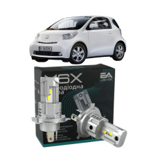 LED лампи Toyota IQ 2009- H4 M6X ближнє/дальнє світло (4000Lm 5500K) / Тойота Iq (комплект 2 шт.)