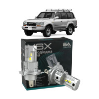LED лампи Toyota Land Cruiser 80 (J8) 1990-1998 H4 M6X ближнє/дальнє світло (4000Lm 5500K) / Тойота Ленд Крузер 80 (комплект 2 шт.)