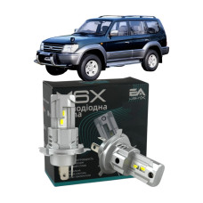 LED лампи Toyota Land Cruiser 90 (J9) 1995- H4 M6X ближнє/дальнє світло (4000Lm 5500K) / Тойота Ленд Крузер 90 (комплект 2 шт.)