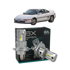 LED лампи Toyota MR 2 I 1985-1990 H4 M6X ближнє/дальнє світло (4000Lm 5500K) / Тойота Мр 2 (комплект 2 шт.)