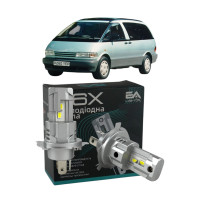 LED лампы Toyota Previa 1990-2000 H4 M6X ближний/дальний свет (4000Lm 5500K) / Тойота Превия (комплект 2 шт.)