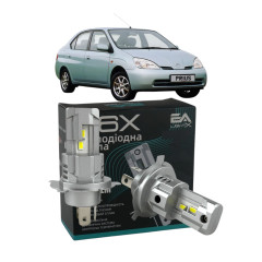 LED лампи Toyota Prius 2000-2004 H4 M6X ближнє/дальнє світло (4000Lm 5500K) / Тойота Пріус (комплект 2 шт.)