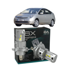 LED лампи Toyota Prius 2004-2009 H4 M6X ближнє/дальнє світло (4000Lm 5500K) / Тойота Пріус (комплект 2 шт.)