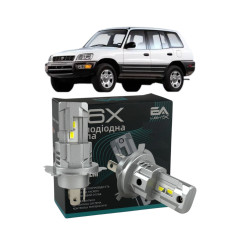 LED лампи Toyota RAV 4 I 1997-2000 H4 M6X ближнє/дальнє світло (4000Lm 5500K) / Тойота Рав 4 (комплект 2 шт.)