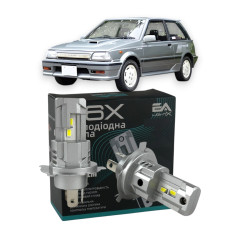 LED лампи Toyota Starlet 1985-1996 H4 M6X ближнє/дальнє світло (4000Lm 5500K) / Тойота Старлет (комплект 2 шт.)
