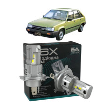 LED лампи Toyota Tercel 1979-1985 H4 M6X ближнє/дальнє світло (4000Lm 5500K) / Тойота Терсел (комплект 2 шт.)