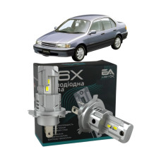 LED лампы Toyota Tercel 1982-1988 H4 M6X ближний/дальний свет (4000Lm 5500K) / Тойота Терсел (комплект 2 шт.)
