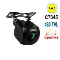 Квадратна аналогова камера заднього виду Terra HD-663 MA CVBS з динамічною розміткою (480 ТВЛ, кут 130 °)