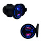Автомобільна USB розетка врізна 2 USB QC 3.0 + Type-C PD 12V-24V синя підсвітка (1 шт)
