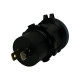Автомобільна USB розетка врізна USB QC 3.0 + Type-C QC 5.0 12V-24V синя підсвітка (1 шт)