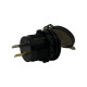 Автомобільна USB розетка врізна з вольтметром та амперметром 12V-24V QC 3.0 синя підсвітка (1 шт)