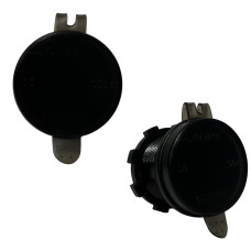 Автомобильная USB розетка врезная с вольтметром и амперметром 12V-24V QC 3.0 зеленая подсветка (1 шт)