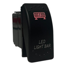 Кнопка переключатель Light X JJ-10 LED Light Bar 12V 20A Красная подсветка (тип ARB)