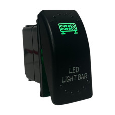 Кнопка переключатель Light X JJ-10 LED Light Bar 12V 20A Зеленая подсветка (тип ARB)