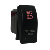 Кнопка перемикач Light X JJ-11 Off-Road Lights 12V 20A Червона підсвітка (тип ARB)