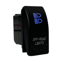 Кнопка переключатель Light X JJ-11 Off-Road Lights 12V 20A Синяя подсветка (тип ARB)