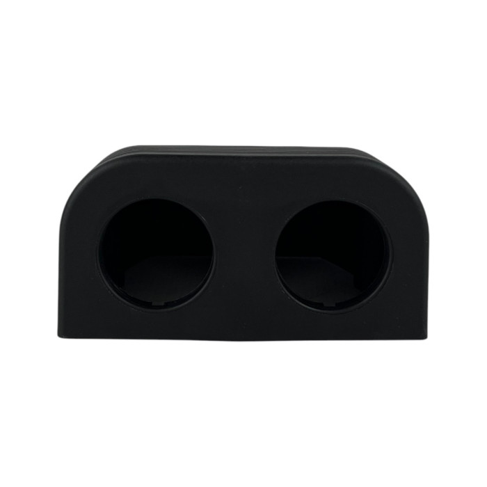 Корпус монтажный накладной на 2 места для USB розетки прикуривателя вольтметра Панель