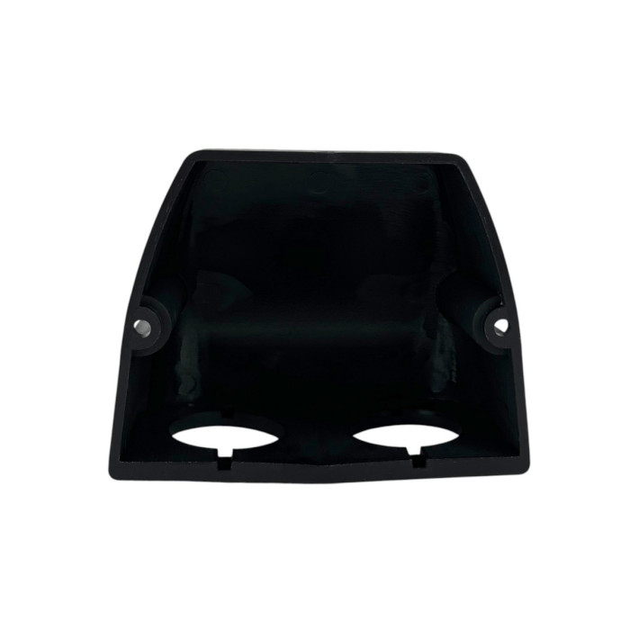 Корпус монтажный накладной на 2 места для USB розетки прикуривателя вольтметра Панель