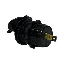 Врезная USB розетка авто 3 порта QC 3.0 + PD Type-C с Кнопкой 12V-24V Красная подсветка + Клеммы
