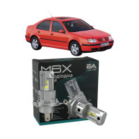 LED лампи VW Bora 1998-2005 H4 M6X ближнє/дальнє світло (4000Lm 5500K) / Фольксваген Бора (комплект 2 шт.)