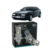 LED лампы VW Corrado 1987-1995 H4 M6X дальний свет (4000Lm 5500K) / Фольксваген Коррадо (комплект 2 шт.)