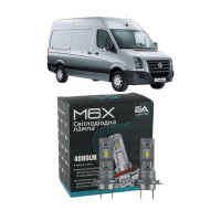 LED лампы VW Crafter 2006- H7 M6X дальний свет (4000Lm 5500K) / Фольксваген Крафтер (комплект 2 шт.)