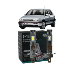LED лампи VW Golf III 1991-1999 H1 M6X ближнє світло (4000Lm 5500K) / Фольксваген Гольф 3 (комплект 2 шт.)