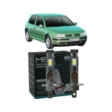 LED лампи VW Golf IV 1997-2004 H1 M6X дальнє світло (4000Lm 5500K) / Фольксваген Гольф 4 (комплект 2 шт.)