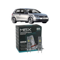LED лампы VW Golf VI 2008- H7 M6X ближний свет (4000Lm 5500K) / Фольксваген Гольф 6 (комплект 2 шт.)