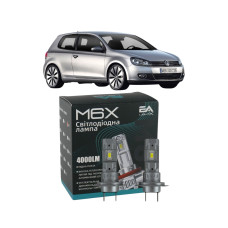 LED лампы VW Golf VI 2008- H7 M6X ближний свет (4000Lm 5500K) / Фольксваген Гольф 6 (комплект 2 шт.)