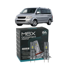 LED лампы VW Multivan T5 2003- H7 M6X ближний свет (4000Lm 5500K) / Фольксваген Мультиван Т5 (комплект 2 шт.)