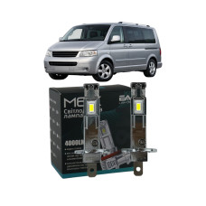 LED лампы VW Multivan T5 2003- H1 M6X дальний свет (4000Lm 5500K) / Фольксваген Мультиван Т5 (комплект 2 шт.)