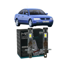 LED лампы VW Passat B5 1996-2005 H1 M6X дальний свет (4000Lm 5500K) / Фольксваген Пассат Б5 (комплект 2 шт.)