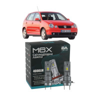 LED лампы VW Polo 2001- H7 M6X ближний свет (4000Lm 5500K) / Фольксваген Поло (комплект 2 шт.)