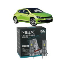 LED лампы VW Scirocco 2008- H7 M6X дальний свет (4000Lm 5500K) / Фольксваген Сирокко (комплект 2 шт.)