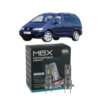 LED лампы VW Sharan I Restyling 2000-2010 H7 M6X ближний свет (4000Lm 5500K) / Фольксваген Шаран (комплект 2 шт.)