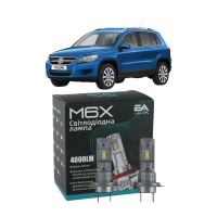 LED лампы VW Tiguan 2007- H7 M6X ближний свет (4000Lm 5500K) / Фольксваген Тигуан (комплект 2 шт.)