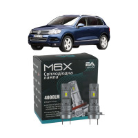LED лампи VW Touareg II 2010- H7 M6X ближнє світло (4000Lm 5500K) / Фольксваген Туарег 2 (комплект 2 шт.)