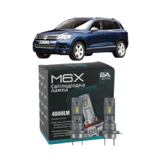 LED лампы VW Touareg II 2010- H7 M6X дальний свет (4000Lm 5500K) / Фольксваген Туарег 2 (комплект 2 шт.)