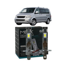 LED лампы VW Transporter T5 2003- H1 M6X дальний свет (4000Lm 5500K) / Фольксваген Транспортер Т5 (комплект 2 шт.)