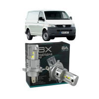 LED лампи VW Transporter T5 2003- H4 M6X ближнє/дальнє світло (4000Lm 5500K) / Фольксваген Транспортер Т5 (комплект 2 шт.)
